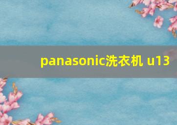 panasonic洗衣机 u13